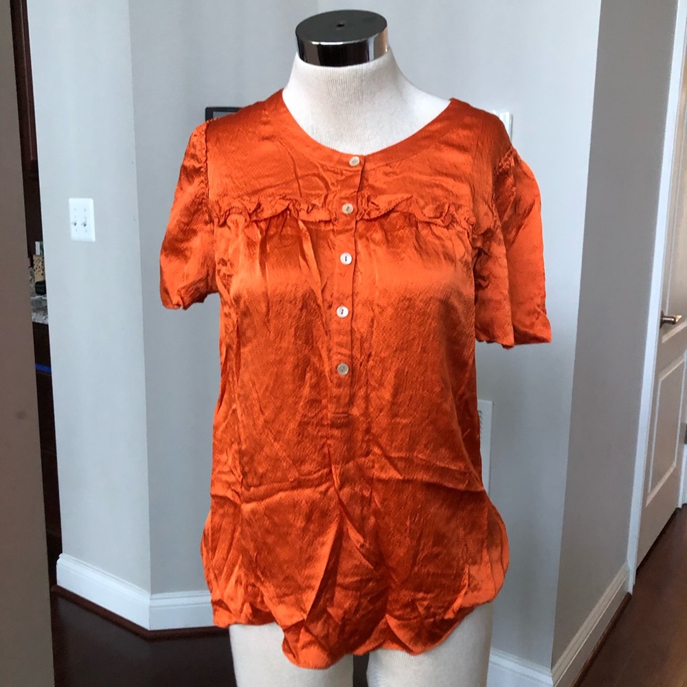 J Crew Ruffle Top